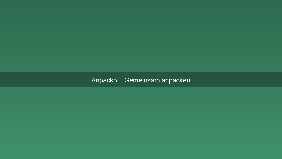 Anpacko – Gemeinsam anpacken &ndash; Screenshot