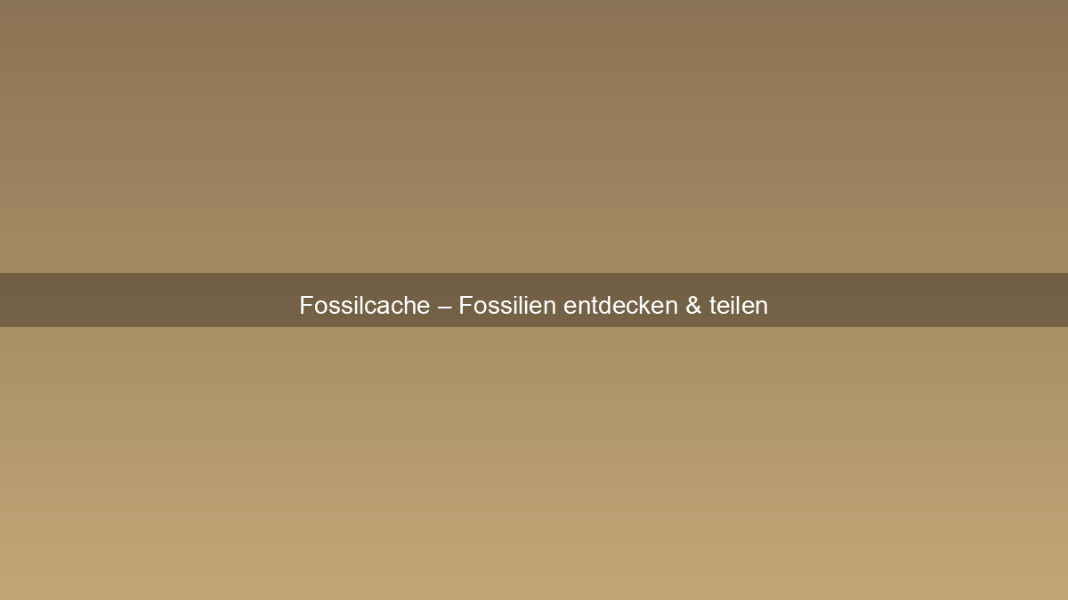 Fossilcache – Fossilien entdecken & teilen &ndash; Screenshot